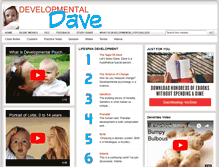 Tablet Screenshot of developmentaldave.com